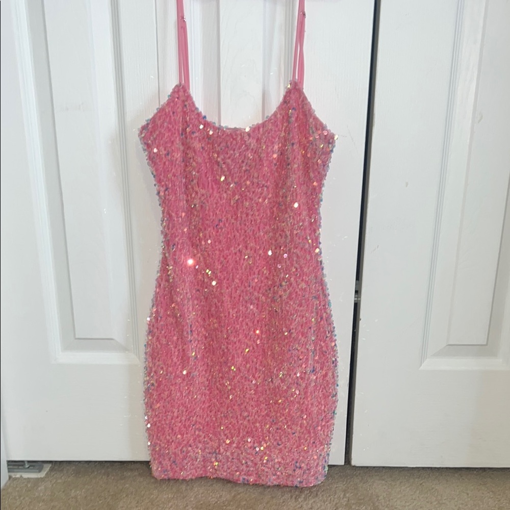 Sparkly Pink Homecoming/Formal Dress